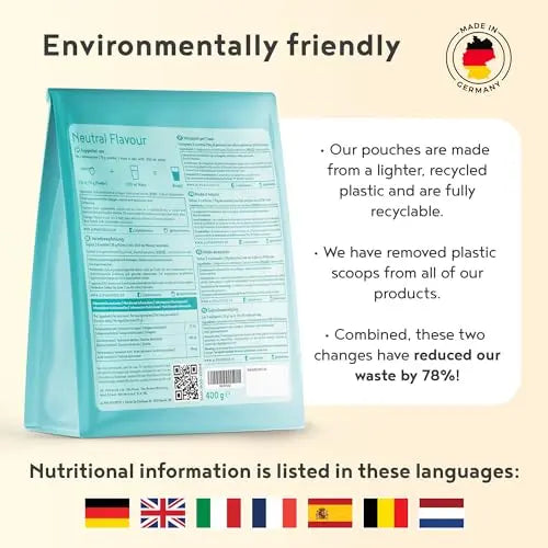 Collagen Powder with Hyaluronic Acid 400g - Collagen Peptides Supplement + Amino Acids Alpha Foods