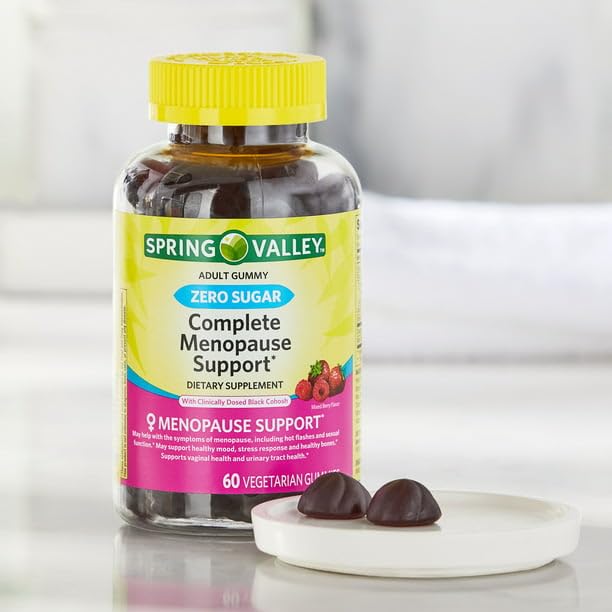 IKJ Zero Sugar Complete Menopause Support Vegetarian Gummies, 60 Count - AB Mystery