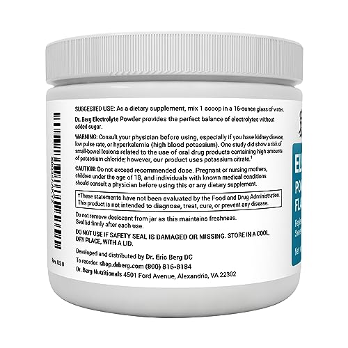 Dr. Berg Hydration Keto Electrolyte Powder - Enhanced w/ 1,000mg of Potassium - AB Mystery