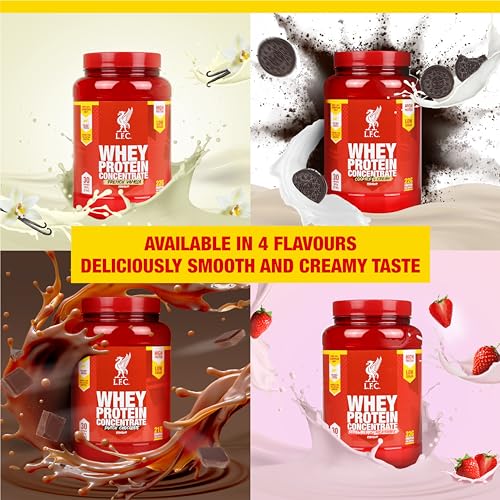 LFC Whey Protein Powder Cookies & Cream Flavour 908g 15.5g naturally-occurring BCAAs Vector Consumer