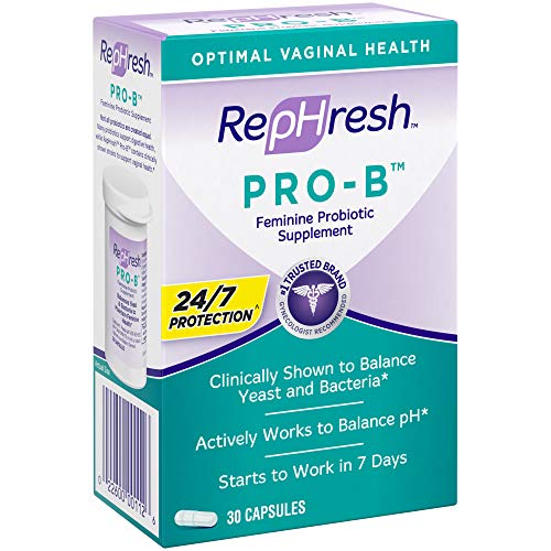 Rephresh Pro-B Probiotic Supplement for Women, 30 Oral Capsules (Pack of 2) - AB Mystery
