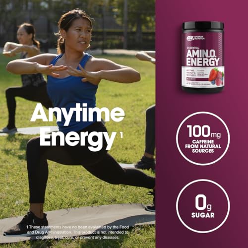 Optimum Nutrition Amino Energy - Pre Workout with Green Tea, BCAA, Amino Acids - AB Mystery