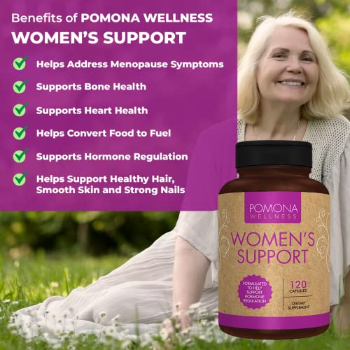 Pomona Wellness Women's Menopause Supplement Multivitamin, Supports Hormone Balance - AB Mystery