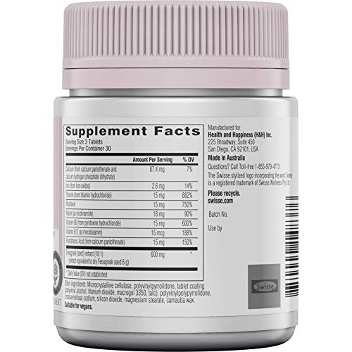 Swisse Premium Ultinatal Breastfeeding Support | Lactation Supplement Helps Increase Breastmilk Swisse