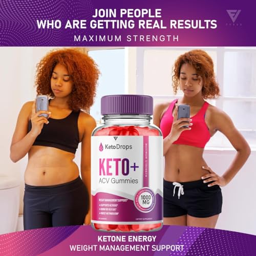 (5 Pack) Keto Drops ACV Gummies, Ketodrops Keto ACV Gummies Advanced Weight Loss