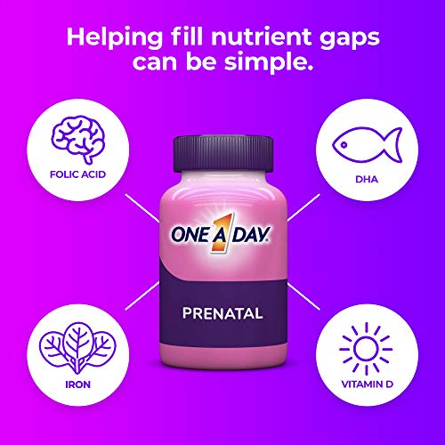 One-A-Day Prenatal 1 with DHA & Folic Acid Softgels, 30 ea (Pack of 4) ONE A DAY