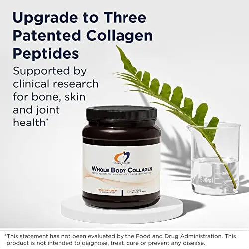 Designs for Health Whole Body Collagen Powder - Pure Collagen Peptides Supplement for Bone, Skin + Joint Support - Flavorless Drink Mix for Water, Shakes + Smoothies (30 Servings / 390g) - AB Mystery