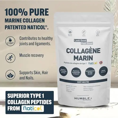 Naticol® Marine Collagen Powder - 300g Pack - Natural Source - Neutral Taste - Joint Comfort - AB Mystery