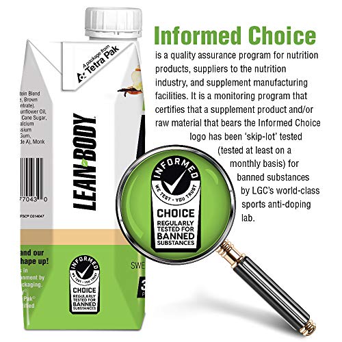 Lean Body Ready-to-Drink, Plant-Based Vegan Vanilla Caramel Protein Shake, 30g Protein - AB Mystery