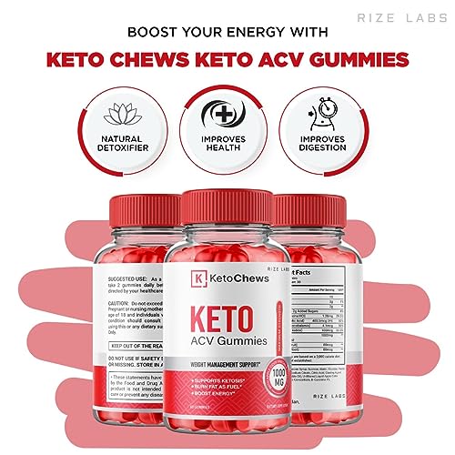 (3 Pack) Keto Chews Gummies - Keto Chews ACV Gummies for Weight Loss 525 MG