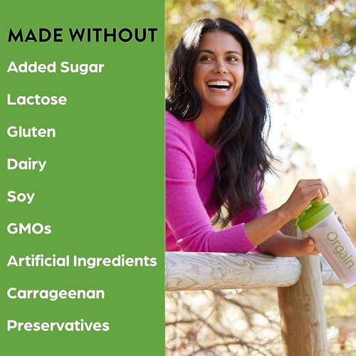 Orgain Organic Vegan Meal Replacement Protein Powder, Vanilla Bean - 20g Plant Based - AB Mystery