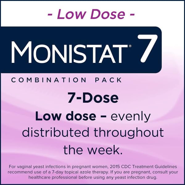 Monistat 7 Vaginal Cream with Tube Plus 7 Disposable Applicators, Anti-Fungal, For Most Vaginal Yeast - AB Mystery