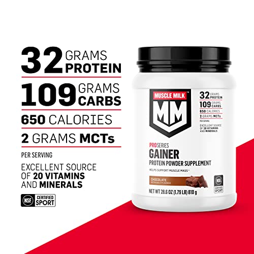 Muscle Milk Gainer Protein Powder, Chocolate, 32g Protein, 5 Pound - AB Mystery