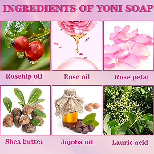 Yoni Soap Bars PCS Of 2, Ph Balance for Women Yoni Wash Vaginial Deodorants, Organic - AB Mystery
