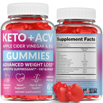 Keto ACV Gummies Advanced Weight Loss - Made in USA Tasty ACV Keto Gummies 