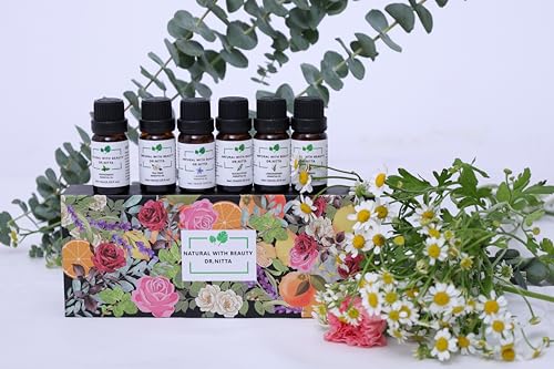 Essential Oils Set 100% Pure Natural DR.NITTA Top 6 Oils for Massage,Diffusers,Humidifier - AB Mystery