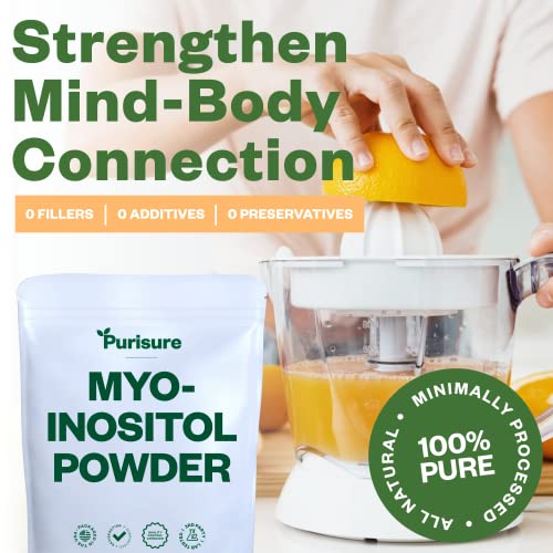 Purisure Myo-Inositol Powder, 250g, Fertility, Hormonal Balance and Ovarian Support - AB Mystery