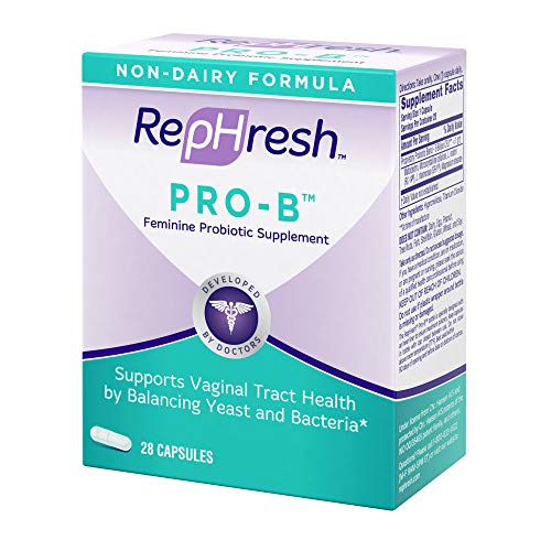 NEW RepHresh Pro-B Feminine Probiotic Supplement Non- Dairy Formula/Vegetarian Capsule, 28ct - AB Mystery