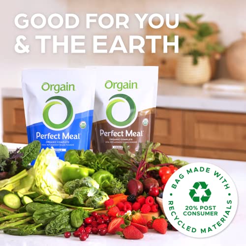 Orgain Organic Perfect Meal Replacement Protein Powder, Vanilla - 25g Plant Based Protein - AB Mystery