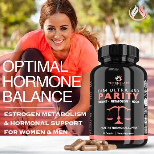 DIM Supplement 350mg. Estrogen Balance for Women & Men, Hormonal Acne Supplements - AB Mystery