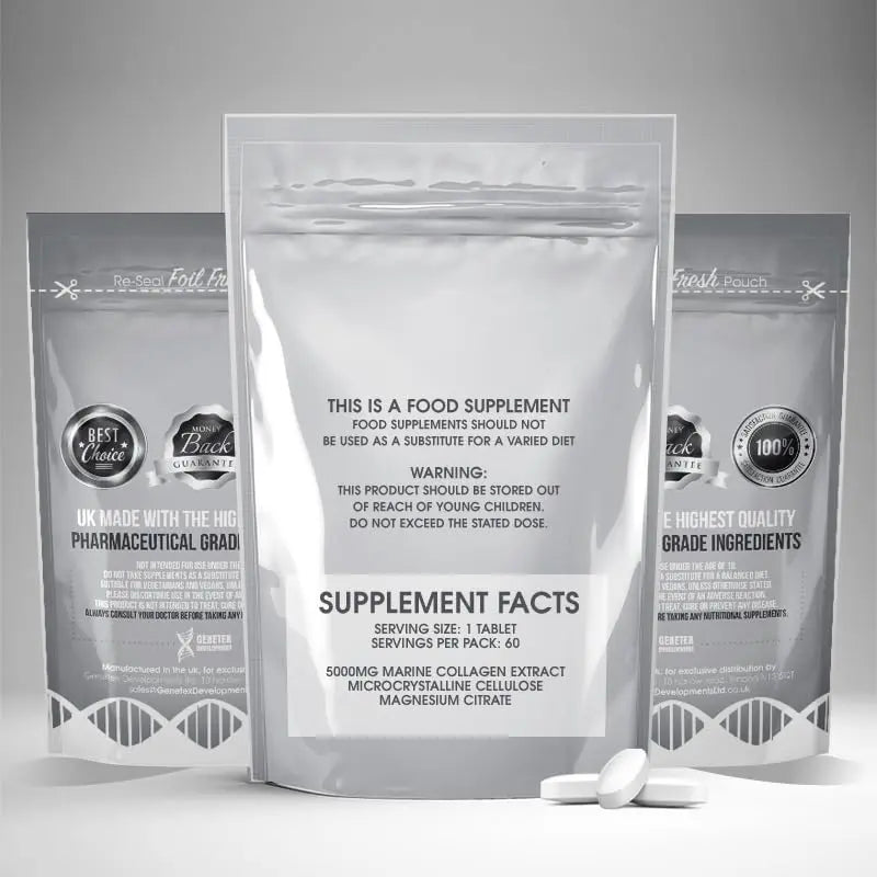 Marine Collagen Peptides Supplements for Men & Women - Collagen Pills - AB Mystery