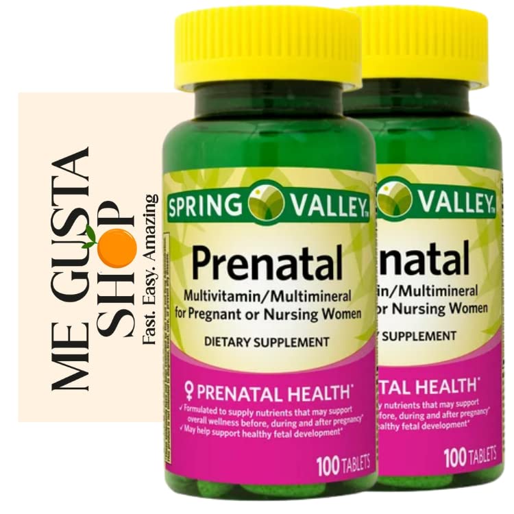 Spring Valley Multimineral Prenatal Multivitamin Tablets Dietary Supplement ME GUSTA SHOP