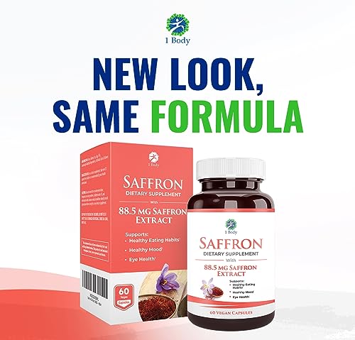 1 Body Saffron Extract 8825 – Antioxidant & Mood Support Saffron Supplement - AB Mystery