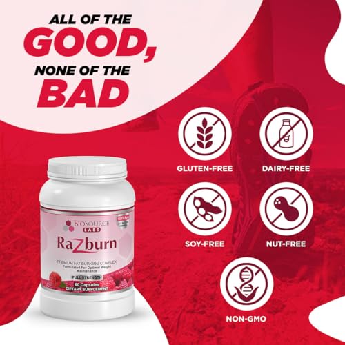 BioSource Labs Razburn – Premium Thermogenic Complex Pills with Natural Ingredients - AB Mystery