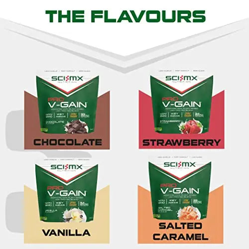 SCI-MX Pro-V Gain - 100% Vegan Chocolate Flavour Soy Protein Powder Isolate + B12 + Magnesium SCI-MX