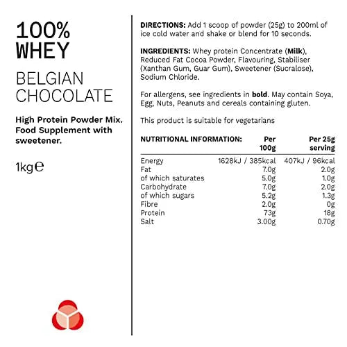 PhD Nutrition 100 Percent Whey, Grass Fed Whey, Lean Muscle Protein Powder PhD