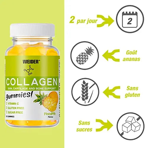Weider Collagen Gummies - with Collagen for Joints and to take Care of Bones and Cartilage - AB Mystery