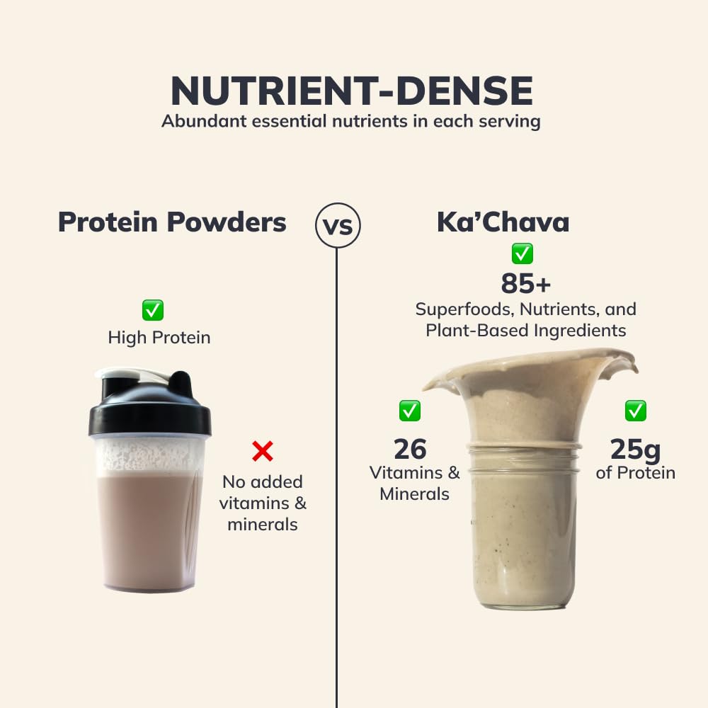 Ka’Chava All-In-One Nutrition Shake Blend, Vanilla, 85+ Superfoods, Nutrients & Plant - AB Mystery