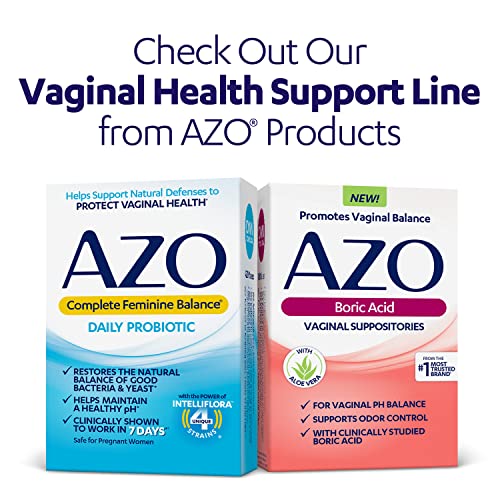 AZO Yeast Plus Dual Relief Tablets, Yeast Infection and Vaginal Symptom Relief, Relieves Itching & Burning - AB Mystery