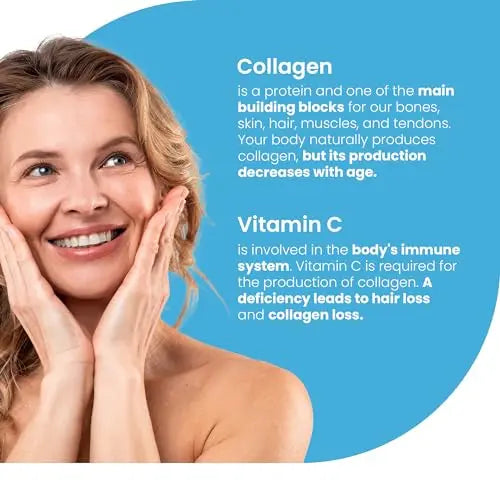 Swedish Nutra Marine Beauty Collagen | High Strength Type 1 & 3 Collagen to Rejuvenate Hair, Skin & Nails - AB Mystery