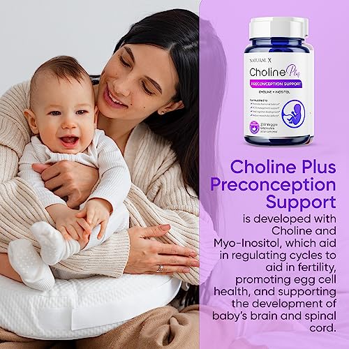 Natural X Choline Plus Inositol Fertility Supplements – Myo-Inositol and Choline Preconception Vitamins Natural X