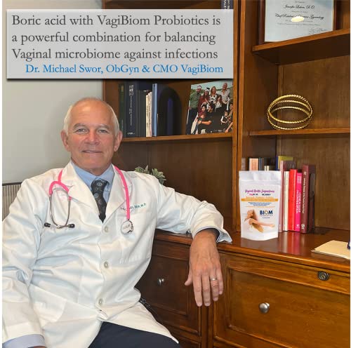 Biom Probiotics Prebiotics Boric acid Suppositories . Feminine Health Probiotic for Infections - AB Mystery