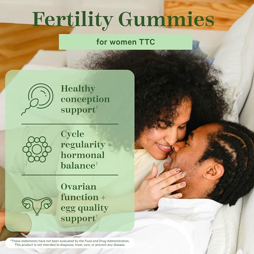 Pink Stork Fertility Gummies, Support Conception and Hormone Balance for Women with Inositol Pink Stork