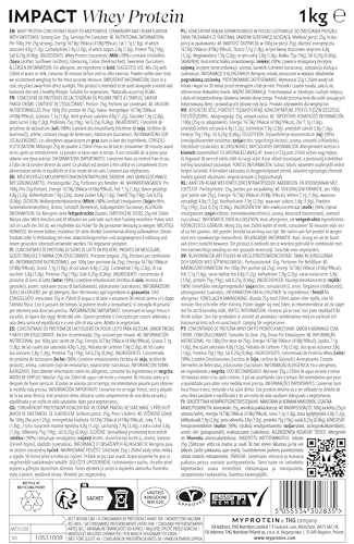 MyProtein Impact Whey Protein Strawberry 2.2 lbs - AB Mystery