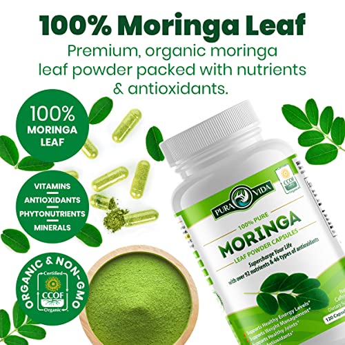PURA VIDA MORINGA Moringa Capsules Single Origin Organic Moringa Powder. Moringa - AB Mystery