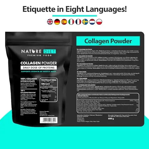 Nature Diet - Collagen Powder 600 g | Hydrolysate | Unflavored | Collagen Peptides | Source of Protein - AB Mystery