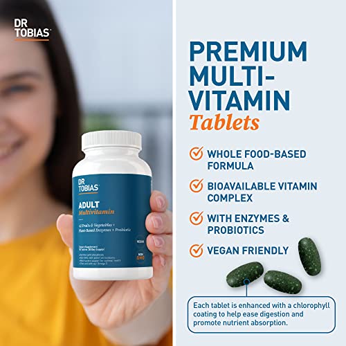 Dr. Tobias Adult Multivitamin for Women & Men, Energy & Immune Support from 42 Fruits - AB Mystery