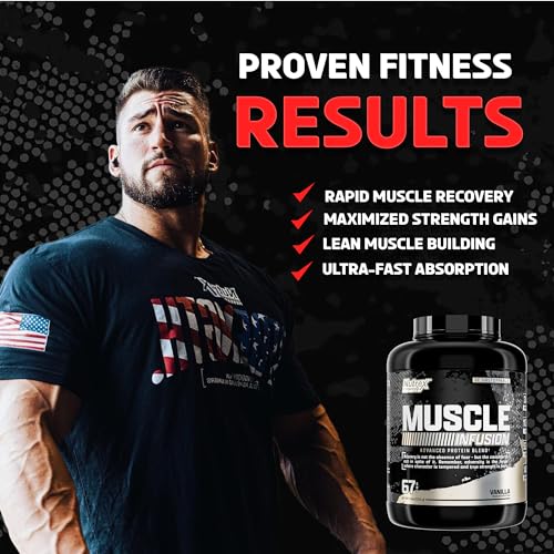 Nutrex Research Whey Protein Powder, Vanilla Muscle Infusion Whey Isolate w/EAA - AB Mystery