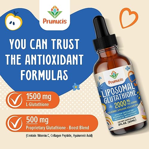 2000MG Liposomal Glutathione Liquid, 98% Absorption, Glutathione Liquid Supplement - AB Mystery