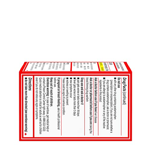 Tylenol Extra Strength Acetaminophen Rapid Release Gels for Pain & Fever, 50 Count - AB Mystery