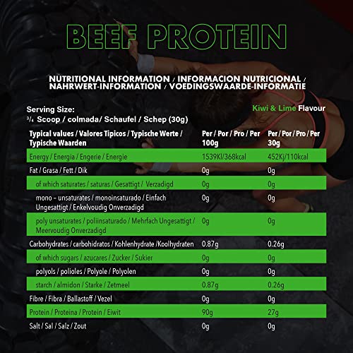 NXT Beef Protein Isolate 540g - High Protein Powder in Natural Amino Acids - Paleo, Keto Friendly NXT Nutrition