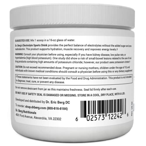 Dr. Berg's Electrolyte Sports Drink - Sugar Free Electrolyte Powder - No Maltodextrin - AB Mystery