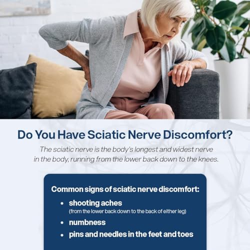 SciatiEase Sciatic Nerve Health Support - Sciatic Nerve Supplement with Pea, Vitamin B - AB Mystery