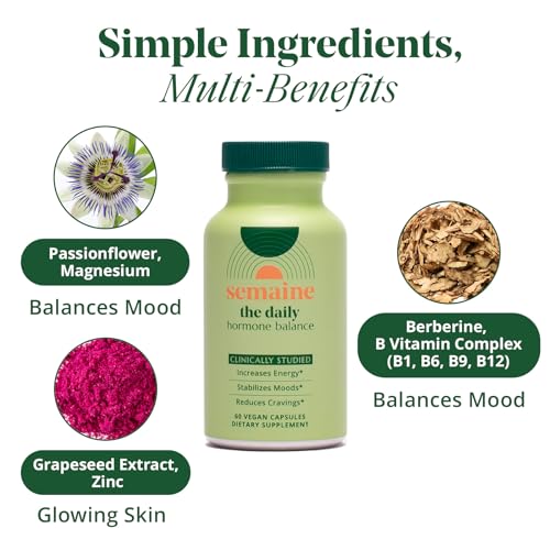 Semaine Peri/Menopause Bundle for Thicker Hair, Hot Flashes, Deeper Sleep, Fewer Cravings, Better Moods - AB Mystery