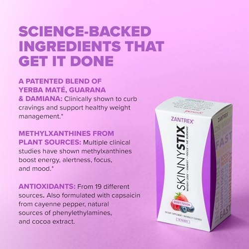 Zantrex SkinnyStix Energy Powder – Increase Energy, Heighten Focus, Boost Mood - AB Mystery